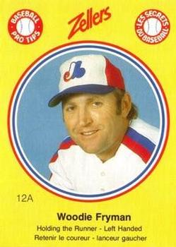 1982 Zellers Montreal Expos #12A Woodie Fryman Front