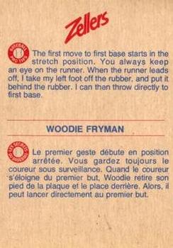 1982 Zellers Montreal Expos #12B Woodie Fryman Back
