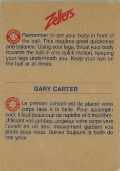 1982 Zellers Montreal Expos #13B Gary Carter Back