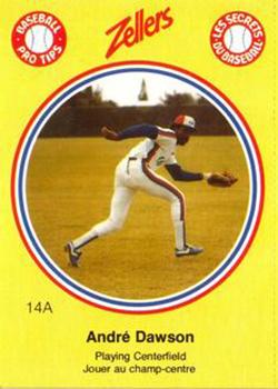 1982 Zellers Montreal Expos #14A Andre Dawson Front