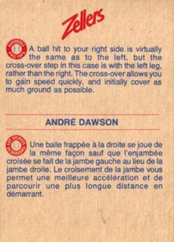 1982 Zellers Montreal Expos #14B Andre Dawson Back