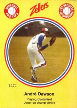 1982 Zellers Montreal Expos #14C Andre Dawson Front