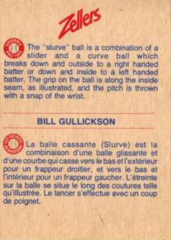 1982 Zellers Montreal Expos #15B Bill Gullickson Back