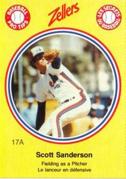 1982 Zellers Montreal Expos #17A Scott Sanderson Front