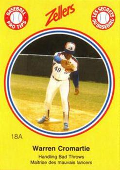1982 Zellers Montreal Expos #18A Warren Cromartie Front
