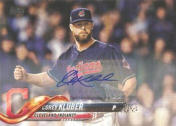 2018 Topps - Variation Autographs #393 Corey Kluber Front