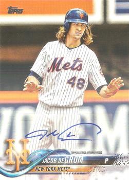 2018 Topps - Variation Autographs #555 Jacob deGrom Front