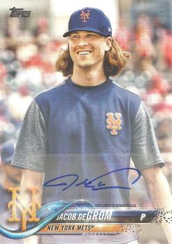 2018 Topps - Variation Autographs #555 Jacob deGrom Front