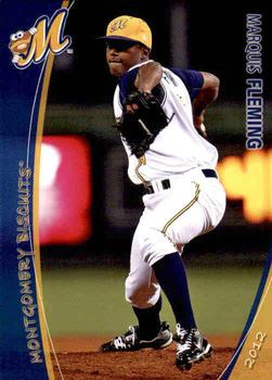 2012 Grandstand Montgomery Biscuits #8 Marquis Fleming Front