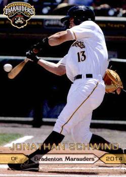 2014 Grandstand Bradenton Marauders #26 Jonathan Schwind Front