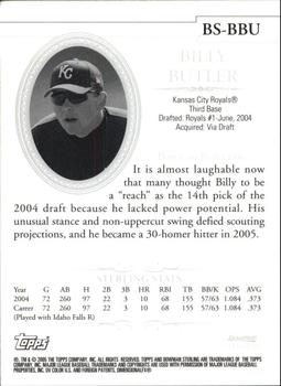 2005 Bowman Sterling #BS-BBU Billy Butler Back