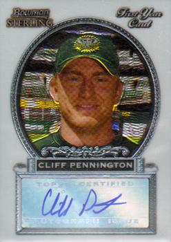 2005 Bowman Sterling #BS-CP Cliff Pennington Front