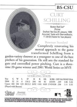 2005 Bowman Sterling #BS-CSU Curt Schilling Back