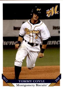 2015 Grandstand Montgomery Biscuits #2 Tommy Coyle Front
