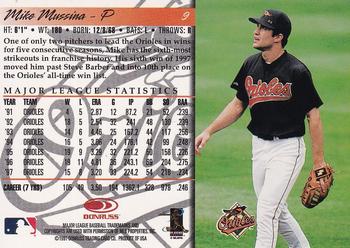 2005 Donruss - Recollection Collection #9 Mike Mussina Back
