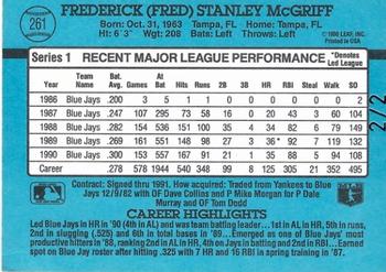2005 Donruss - Recollection Collection #261 Fred McGriff Back