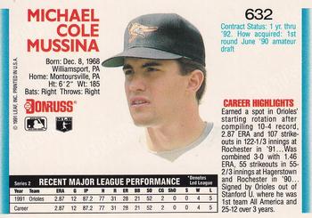 2005 Donruss - Recollection Collection #632 Mike Mussina Back