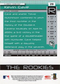 2005 Donruss - The Rookies #29 Kevin Cave Back