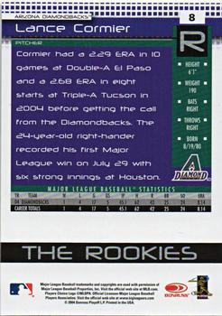 2005 Donruss - The Rookies Autographs #8 Lance Cormier Back