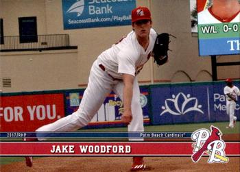 2017 Grandstand Palm Beach Cardinals #NNO Jake Woodford Front