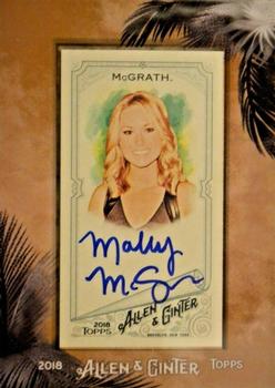 2018 Topps Allen & Ginter - Framed Mini Non-Baseball Autographs #MA-MH Molly McGrath Front