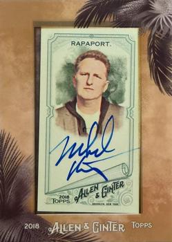 2018 Topps Allen & Ginter - Framed Mini Non-Baseball Autographs #MA-MR Michael Rapaport Front