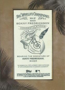 2018 Topps Allen & Ginter - Framed Mini Non-Baseball Autographs #MA-SF Sonny Fredrickson Back