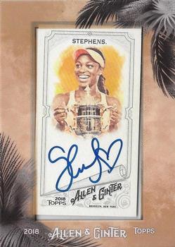 2018 Topps Allen & Ginter - Framed Mini Non-Baseball Autographs #MA-SST Sloane Stephens Front