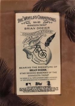 2018 Topps Allen & Ginter - Framed Mini Baseball Autographs #MA-BD Brian Dozier Back