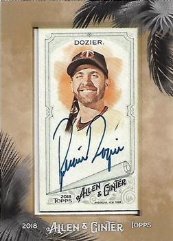 2018 Topps Allen & Ginter - Framed Mini Baseball Autographs #MA-BD Brian Dozier Front