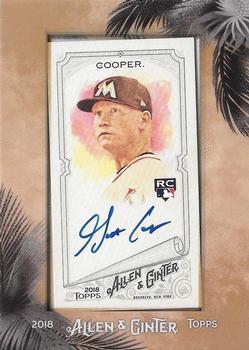 2018 Topps Allen & Ginter - Framed Mini Baseball Autographs #MA-GC Garrett Cooper Front
