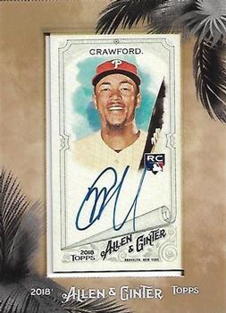 2018 Topps Allen & Ginter - Framed Mini Baseball Autographs #MA-JC J.P. Crawford Front