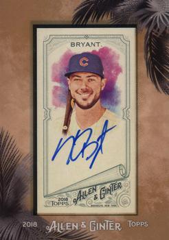 2018 Topps Allen & Ginter - Framed Mini Baseball Autographs #MA-KR Kris Bryant Front