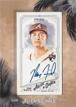 2018 Topps Allen & Ginter - Framed Mini Baseball Autographs #MA-MF Max Fried Front