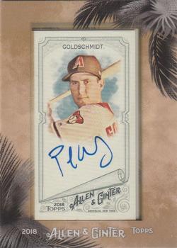 2018 Topps Allen & Ginter - Framed Mini Baseball Autographs #MA-PG Paul Goldschmidt Front