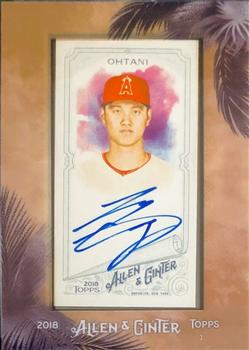 2018 Topps Allen & Ginter - Framed Mini Baseball Autographs #MA-SO Shohei Ohtani Front