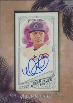 2018 Topps Allen & Ginter - Framed Mini Baseball Autographs #MA-WO Willson Contreras Front