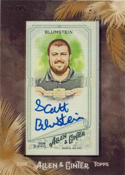 2018 Topps Allen & Ginter - Black Framed Mini Non-Baseball Autographs #MA-SB Scott Blumstein Front