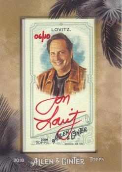2018 Topps Allen & Ginter - Framed Mini Non-Baseball Autographs Red Ink #MA-JZ Jon Lovitz Front