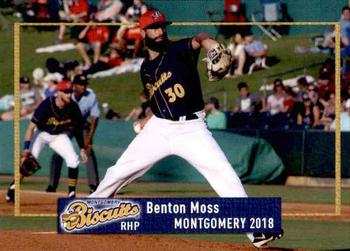 2018 Grandstand Montgomery Biscuits #23 Benton Moss Front