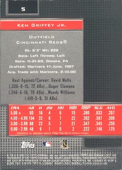 2005 Bowman's Best #5 Ken Griffey Jr. Back