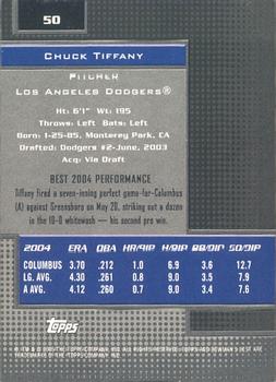 2005 Bowman's Best #50 Chuck Tiffany Back
