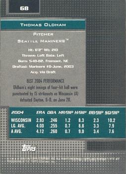 2005 Bowman's Best #68 Thomas Oldham Back