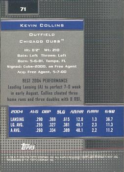 2005 Bowman's Best #71 Kevin Collins Back
