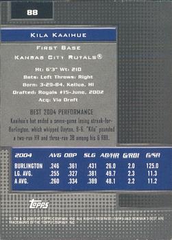 2005 Bowman's Best #88 Kila Kaaihue Back