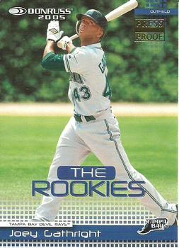 2005 Donruss - The Rookies Press Proofs Gold #5 Joey Gathright Front