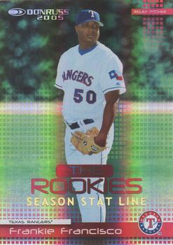 2005 Donruss - The Rookies Stat Line Season #2 Frank Francisco Front
