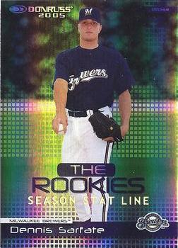 2005 Donruss - The Rookies Stat Line Season #13 Dennis Sarfate Front