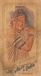 2018 Topps Allen & Ginter - Mini Exclusives Wood #399 George Brett Front