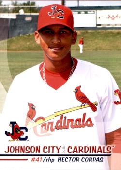 2010 Grandstand Johnson City Cardinals #5 Hector Corpas Front